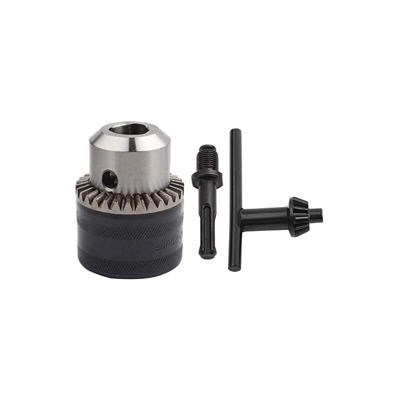 Abbasali Drill Chuck Adapter Kit Key Type Drill Chuck With Round Shank Adapter 3.0 16Mm 1 2 20Unf