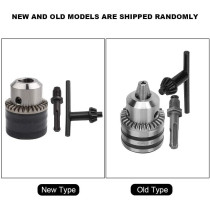 Abbasali Drill Chuck Adapter Kit Key Type Drill Chuck With Round Shank Adapter 3.0 16Mm 1 2 20Unf