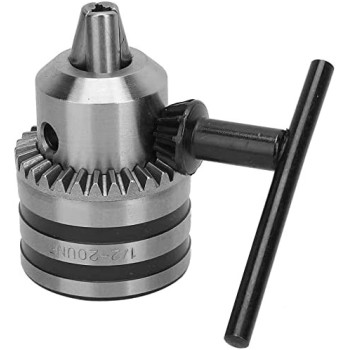 Abbasali Drill Chuck Adapter Kit Key Type Drill Chuck With Round Shank Adapter 3.0 16Mm 1 2 20Unf