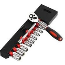 Abbasali 12Pcs 1 2 Inch Ratchet Socket Wrench Set Drive Socket Set With 10 Sockets 10 1517192224Mm