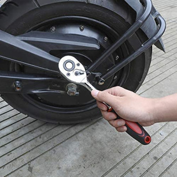 Abbasali 12Pcs 1 2 Inch Ratchet Socket Wrench Set Drive Socket Set With 10 Sockets 10 1517192224Mm