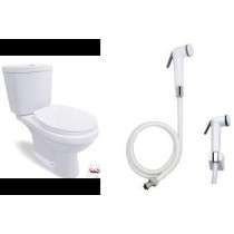 Abbasali Wc Toilet With Complete Fittingsshattaf & Angle Valve