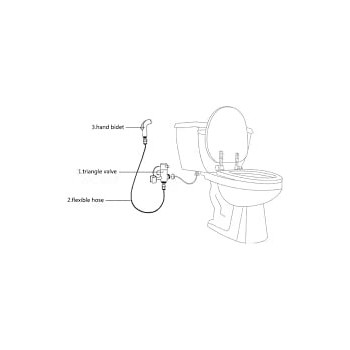 Abbasali Wc Toilet With Complete Fittingsshattaf & Angle Valve