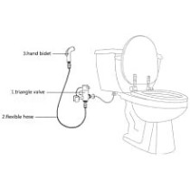 Abbasali Wc Toilet With Complete Fittingsshattaf & Angle Valve