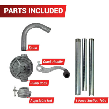 Rotary Barrel Pump Aluminium Alloy Rotary Hand Crank Oil Barrel Drum Pump Pumping Petrol Diesel Fuel 29L 70Rpm