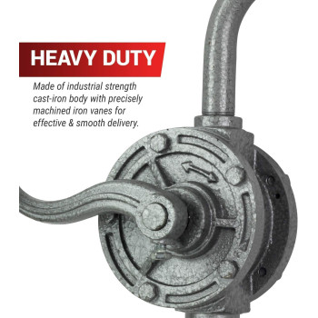 Rotary Barrel Pump Aluminium Alloy Rotary Hand Crank Oil Barrel Drum Pump Pumping Petrol Diesel Fuel 29L 70Rpm