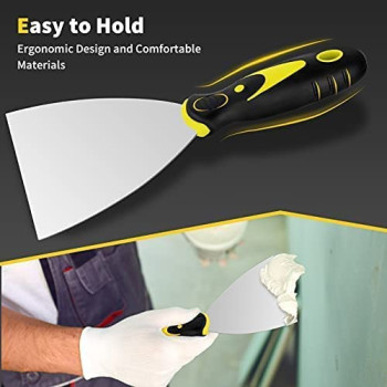 Abbasali Putty Knife 4Pcs Spackle Knife Set 2 3 4 5 In Stainless Steel Finishing Scrapper Taping Knife Tool
