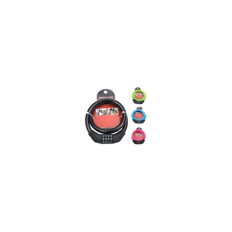 Abbasali Number Cable Lock 4 Digit For Bike And Bags