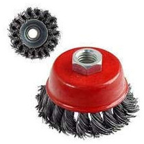 Abbasali Steel Cup Wire Brush Twisted Hard