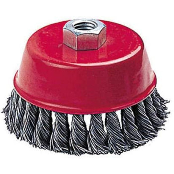 Abbasali Steel Cup Wire Brush Twisted Hard