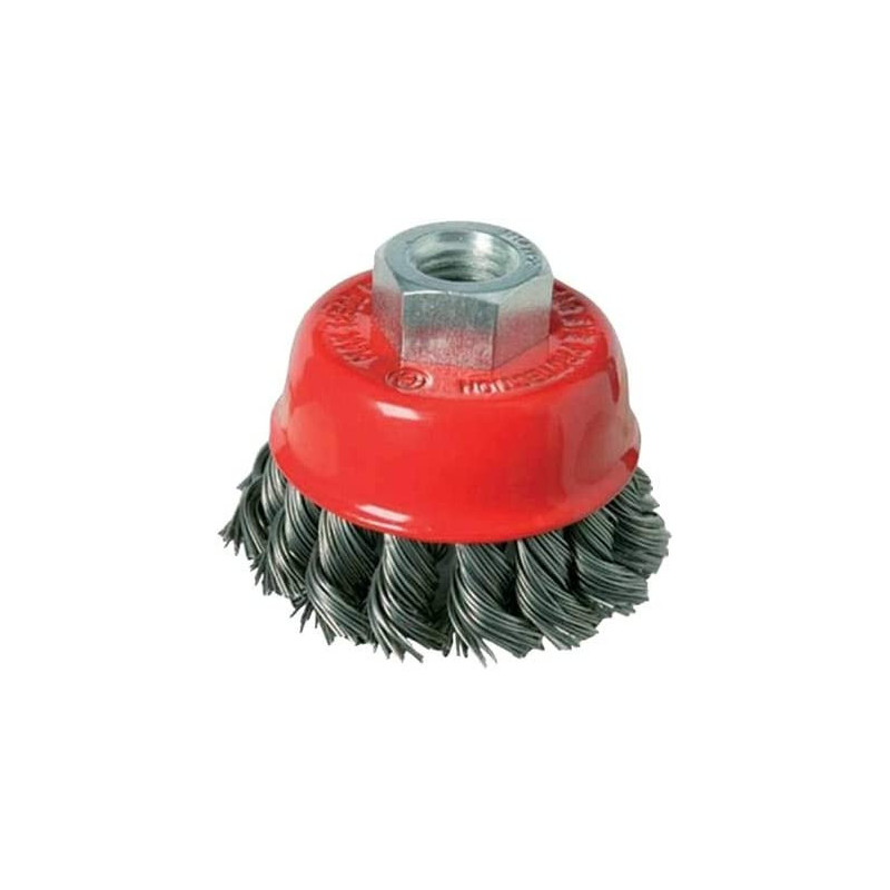 Abbasali Steel Cup Wire Brush Twisted Hard