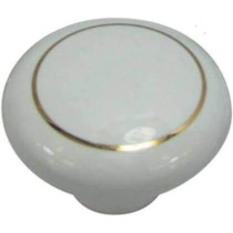 Abbasali Pvc Furniture Knob White Set Of 2Pcs