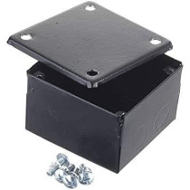 Abbasali Black Adaptable Knockout Boxes 100 X 100 X 50Mm