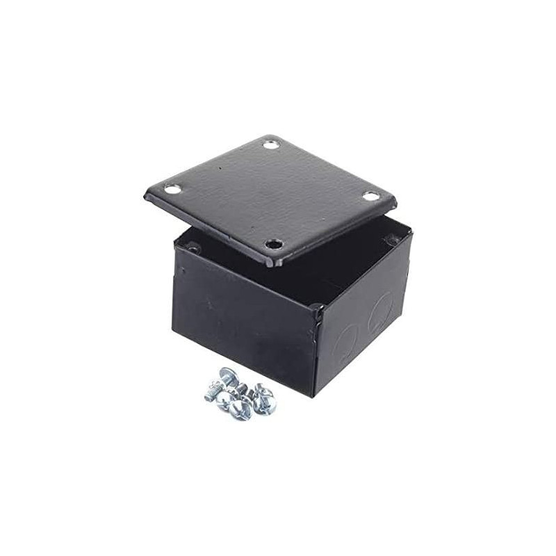 Abbasali Black Adaptable Knockout Boxes 100 X 100 X 50Mm