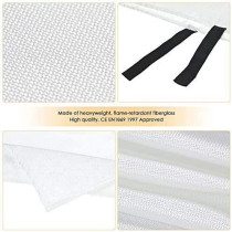 Abbasali Fiberglass Fire Blanket For Emergency Survival Fire Fighting Shelter Safety Shield 1.2Mx1.8M 1.2Mx1.8M
