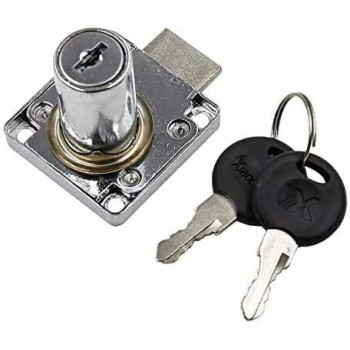 Abbasali 2Pcs Cabinet Locks With 2 Keys Not Universal Office Desk Drawer Lock Zinc Alloy Showcase Door Wardrobe Locks