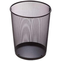 Abbasali Stainless Steel Trash Basket Black