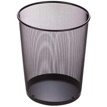 Abbasali Stainless Steel Trash Basket Black