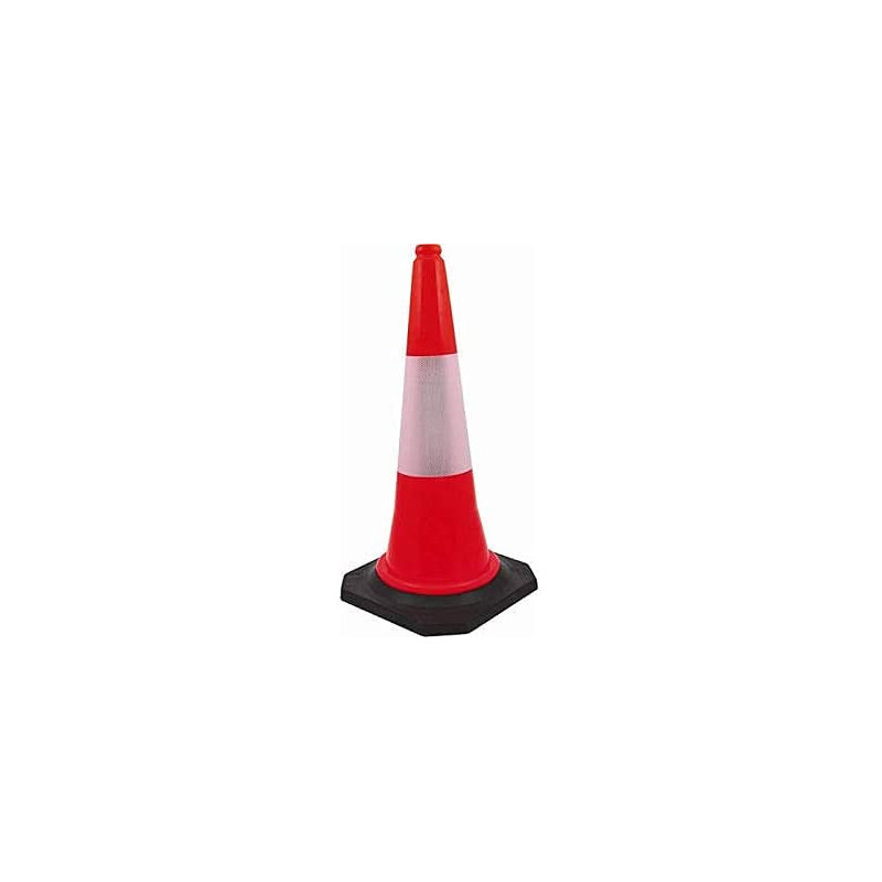 Abbasali Safety Cone With Reflector Tape 1 Meter Long A Premium Quality