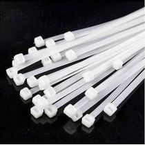 Abbasali Cable Ties Cable Management White Wire Zip Ties Nylon Cables Ties 350Mm Pack Of 100