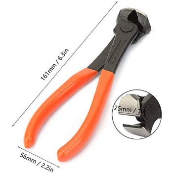 Abbasali End Cutter Pliers Snips Wire Steel Fixers Pincer Cable Cutting Nippers Nips Cutter For Twisting 6 Inch