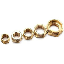 Abbasali Pack Of 2 Brass Reducer Bsp Male Thread To Bsp Female Thread Reducing Bush Hex Reducer Bushing Hose Pipe Fitting