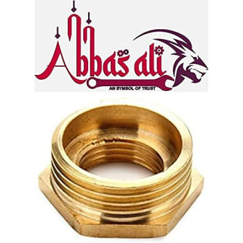 Abbasali Pack Of 2 Brass Reducer Bsp Male Thread To Bsp Female Thread Reducing Bush Hex Reducer Bushing Hose Pipe Fitting