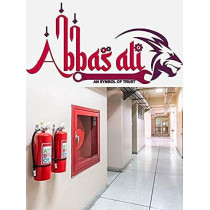 Abbasali 6 Pieces Fire Extinguisher Hook Mount Extinguisher Bracket Wall Hanging Clip Red Color