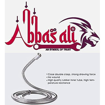 Abbasali 1.5 M Stainless Steel Shower Hose Flexible Handheld Showerhead Replacement Hose