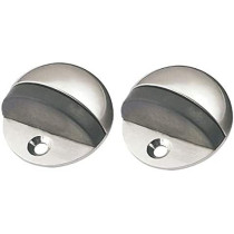Abbasali Stainless Stee Half Round Door Stopper With Rubber Bumper Door Retainer Pack Of 2