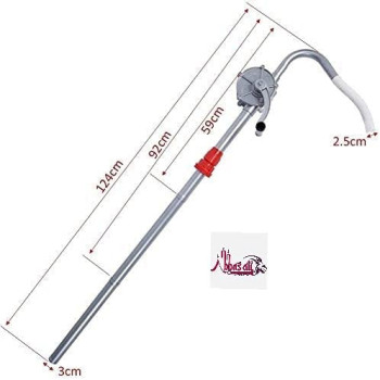 Abbasali Hand Crank Oil Barrel Pump For Dieselaluminum Alloy Rotary Hand Crank Rotary Hand Drum Barrel Pump Tool