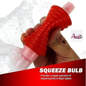 Abbasali Liquid Fuel Transfer Siphon Pump Large Squeezing Syphon For Lawn Mowers And Manual Pumping Petrol