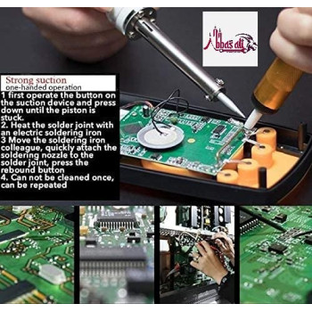 Abbasali Professional Desoldering Pump Suction Sucker Pen Removal Vacuum Soldering Iron Desolder Welding Hand Tools