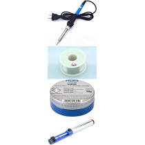 Abbasali Soldering Iron 60 Watt With Soldering Wiresoldering Paste And Desoldering Pump