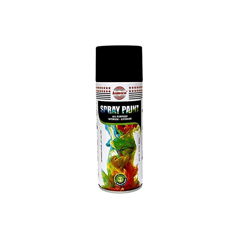 Abbasali Asmaco Spray Paint Matt Black Pack Of 3Pcs