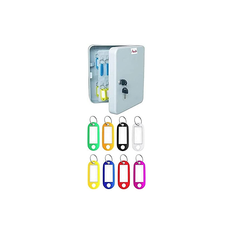 Abbasali Key Box93 Keys Capacityslot With Security Lockpowder Coated Finish And 93Pcs Key Tag
