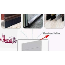Abbasali Door Bottom Brush And Rubber Seal With Screw For Exterior Interior Keeping Noise Repellent And Dust 100Cm Brush Brown