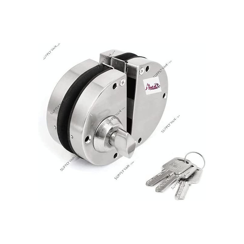 Abbasali Center Glass Door Lock One Side Key One Side Knob