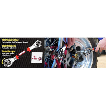 Abbasali 48 In 1 Wrench Lord Of The Wrench Multi Function Tiger Wrench 48 Tools In One Socket