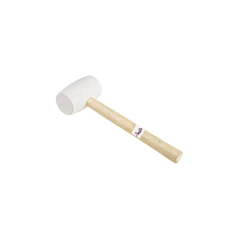 Abbasali Rubber Mallet Hammer For Tilesgranites 500Gm White