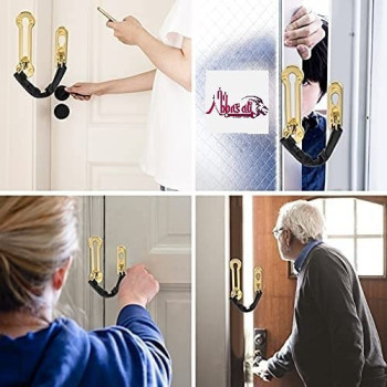 Abbasali Golden Chain Door Guard Stainless Steel Door Security Chain Lock Anti Theft Door Chain Home Security