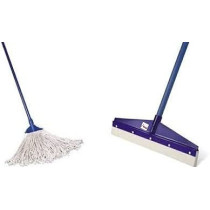 Abbasali Floor Mop And Floor Wipper With Wooden Stick Pack Of 2 65Perc  Off