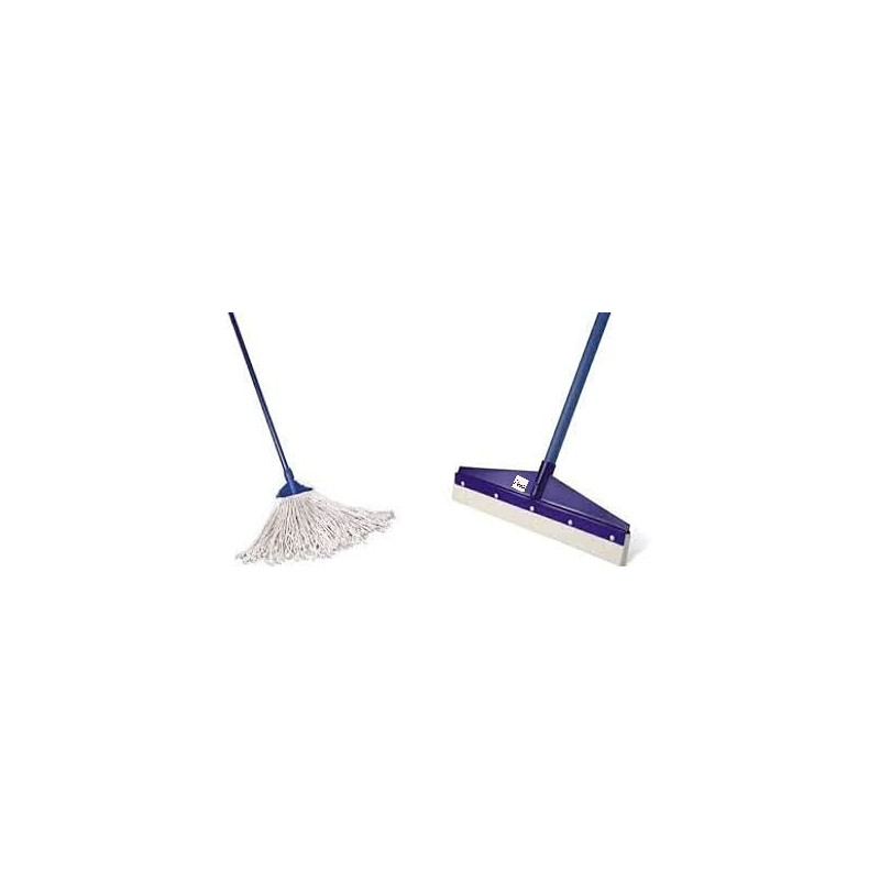 Abbasali Floor Mop And Floor Wipper With Wooden Stick Pack Of 2 65Perc Off