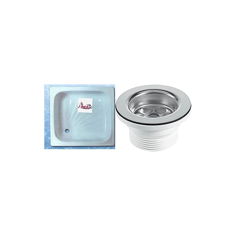 Abbasali Fiber Shower Tray 70X70 With Waste Fittining 1.5 Inch R
