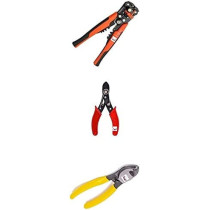 Abbasali Automatic Cable Wire Stripper Plier Adjusting Crimper Terminalcable Cutter 6 Inch Pack Of 3 Pcs