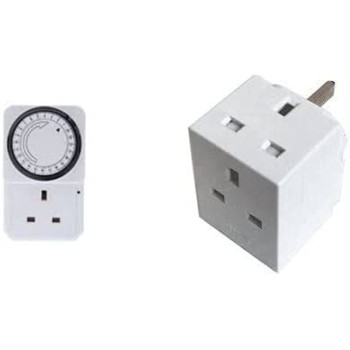 Abbasali 24 Hour Programmable Timer With Multiplug