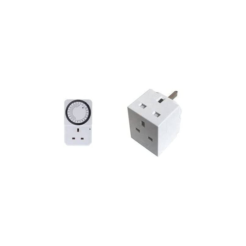 Abbasali 24 Hour Programmable Timer With Multiplug