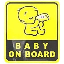 Abbasali Baby On Board Sticker Pack Of 2Pcs