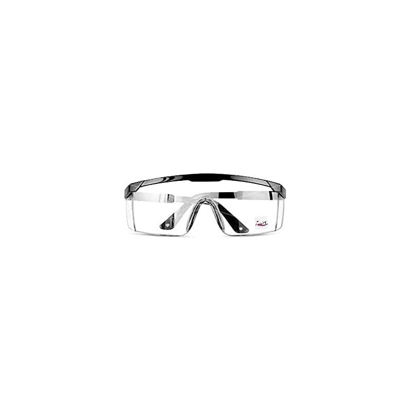 Abbasali Transparent Safety Goggles Anti Splash Impact Resistant Work Clear Lens Pack Of 2Pcs