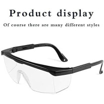 Abbasali Transparent Safety Goggles Anti Splash Impact Resistant Work Clear Lens Pack Of 2Pcs